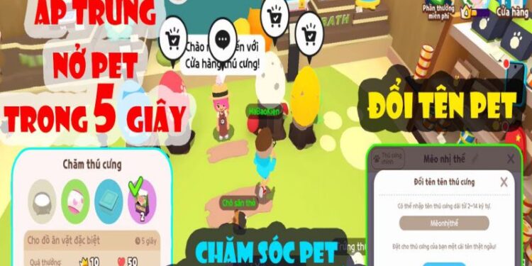 Khám Phá Thế Giới Đáng Yêu: cách cho thú cưng ăn trong play together